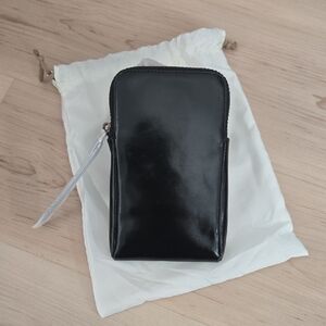 NWT HOBO Dixon Phone Sling Leather Bag, Black